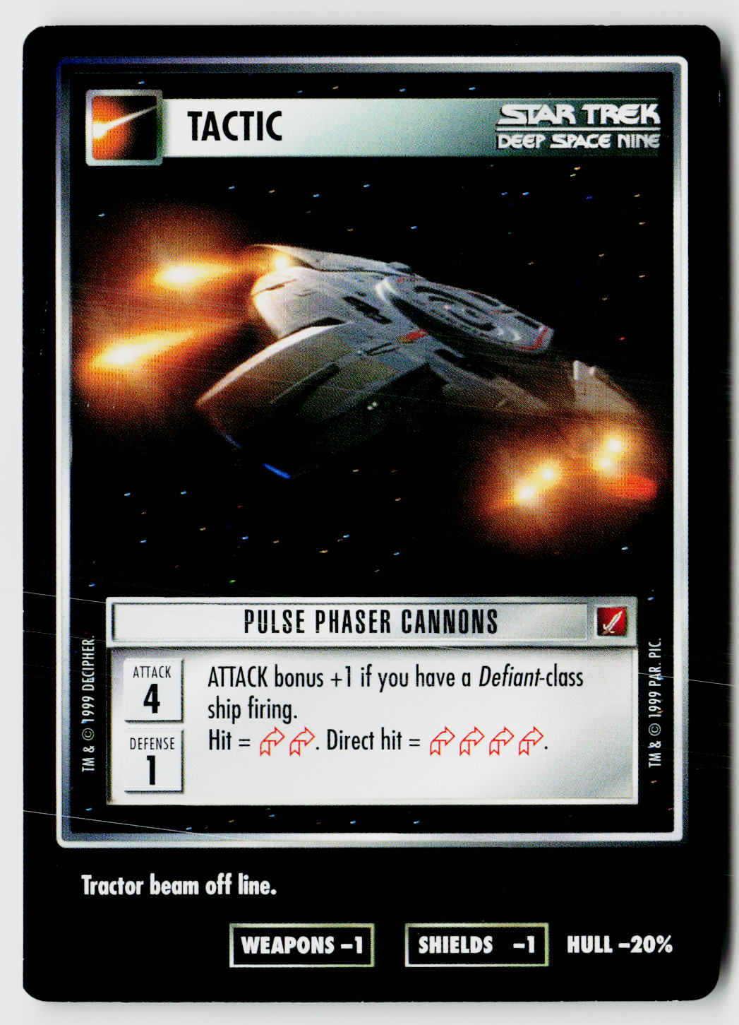 Star Trek The Next Generation CCG | Blaze of Glory | Pulse Phaser Cannons | Common