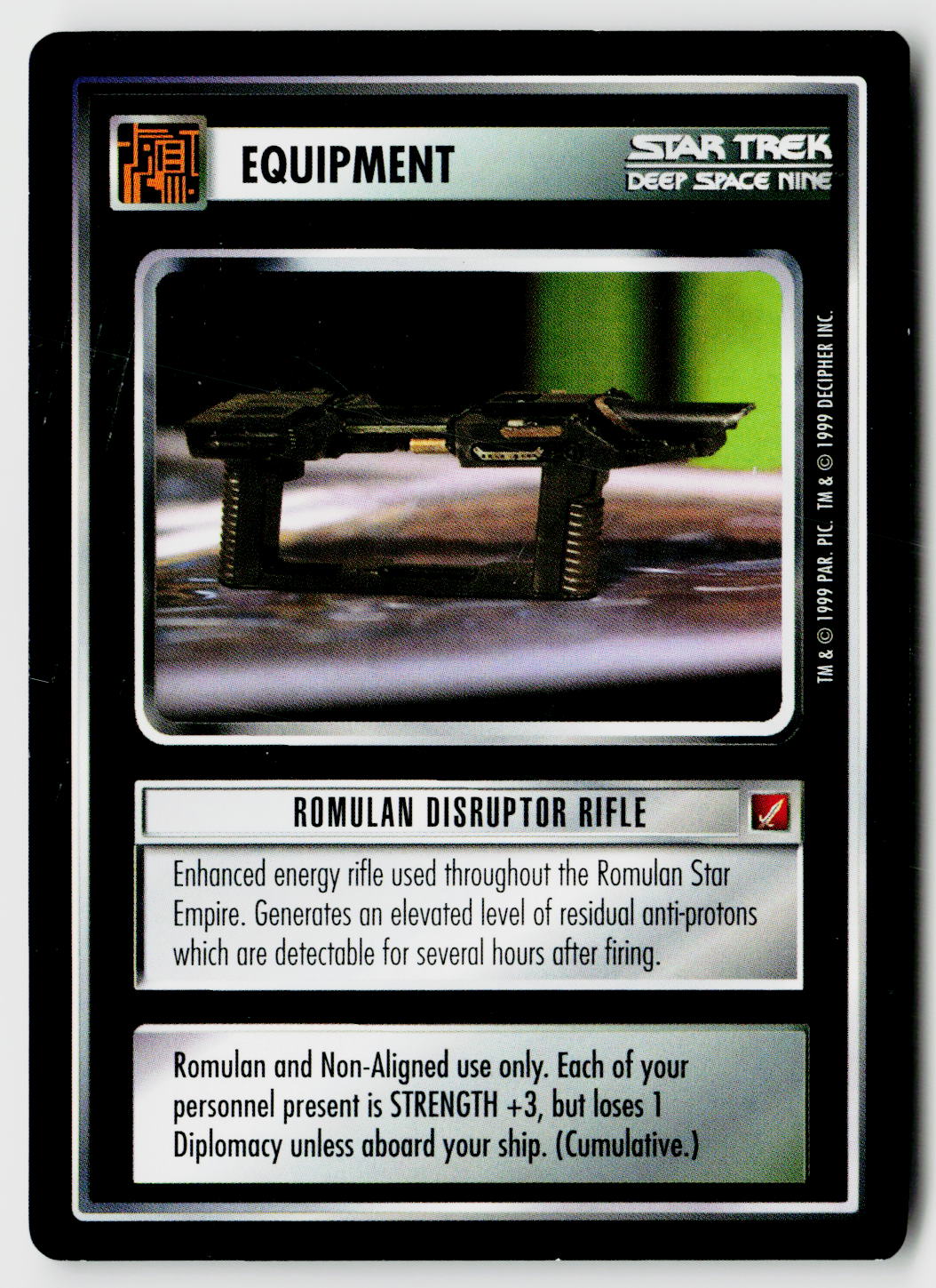 Star Trek The Next Generation CCG | Blaze of Glory | Romulan Disruptor Rifle | Uncommon