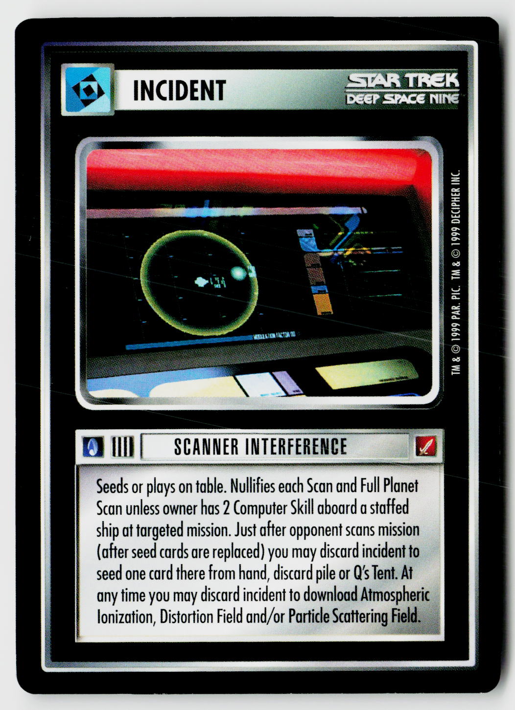Star Trek The Next Generation CCG | Blaze of Glory | Scanner Interference | Uncommon
