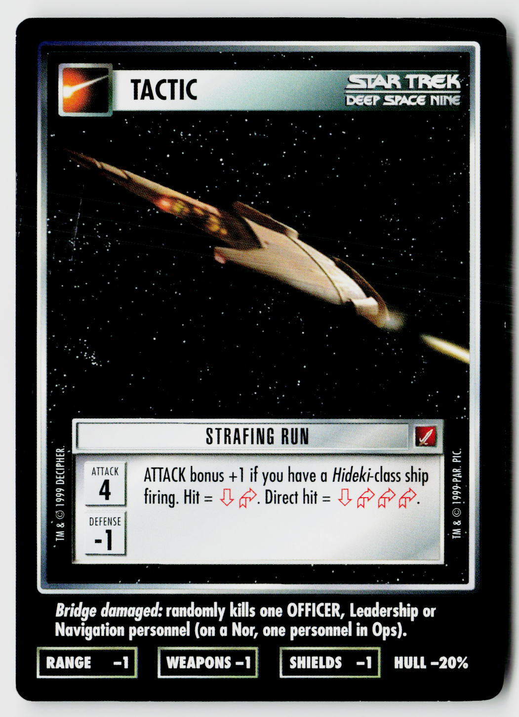 Star Trek The Next Generation CCG | Blaze of Glory | Strafing Run | Common