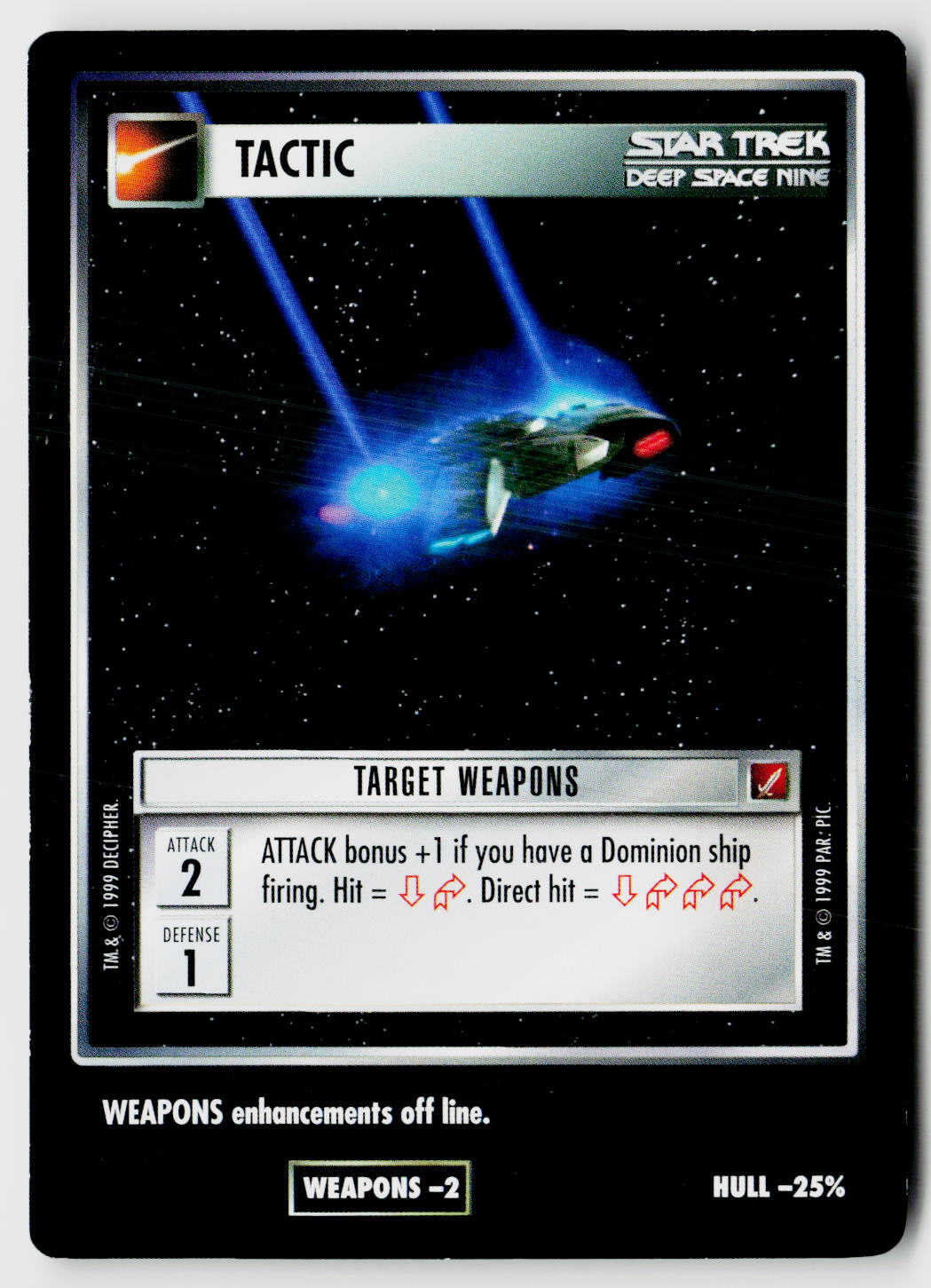 Star Trek The Next Generation CCG | Blaze of Glory | Target Weapons | Common