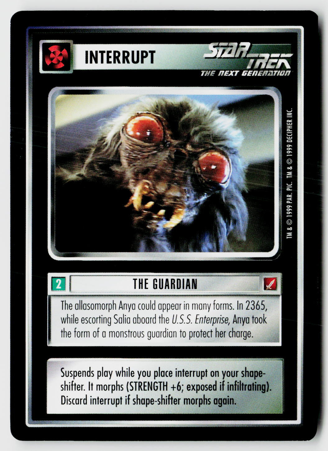 Star Trek The Next Generation CCG | Blaze of Glory | The Guardian | Uncommon