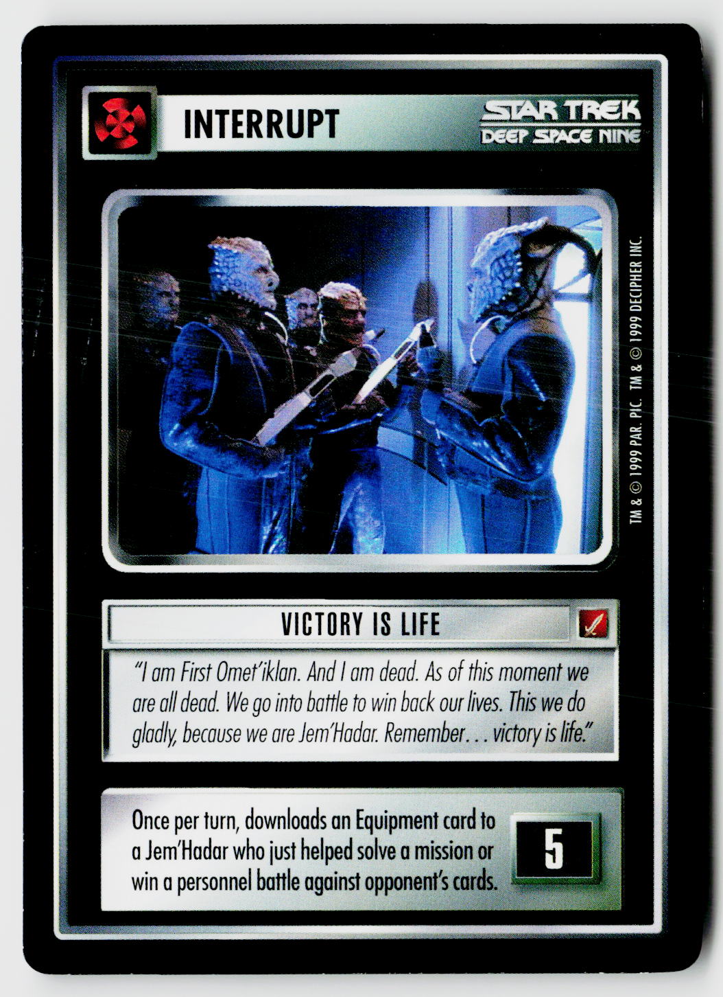Star Trek The Next Generation CCG | Blaze of Glory | Victory Is Life | Common