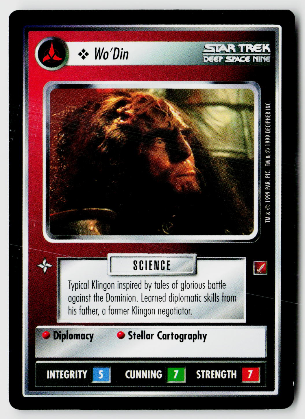 Star Trek The Next Generation CCG | Blaze of Glory | Wo'Din | Common