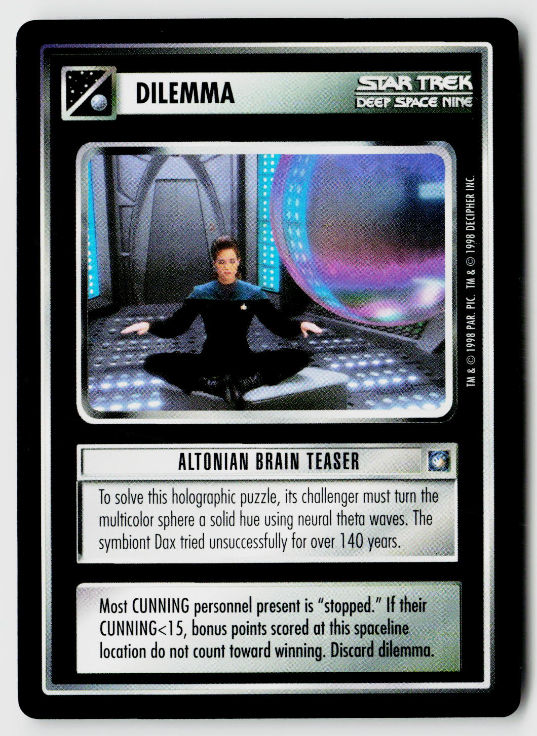 Star Trek The Next Generation CCG | Deep Space 9 | Altonian Brain Teaser | Uncommon