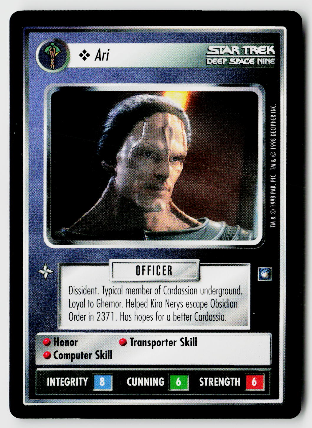 Star Trek The Next Generation CCG | Deep Space 9 | Ari | Common