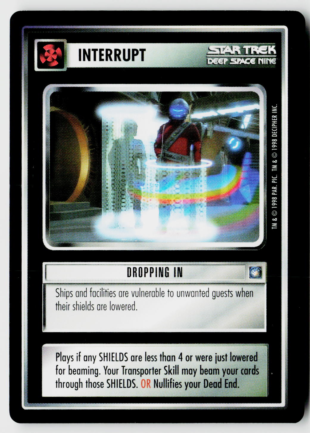 Star Trek The Next Generation CCG | Deep Space 9 | Dropping In | Uncommon