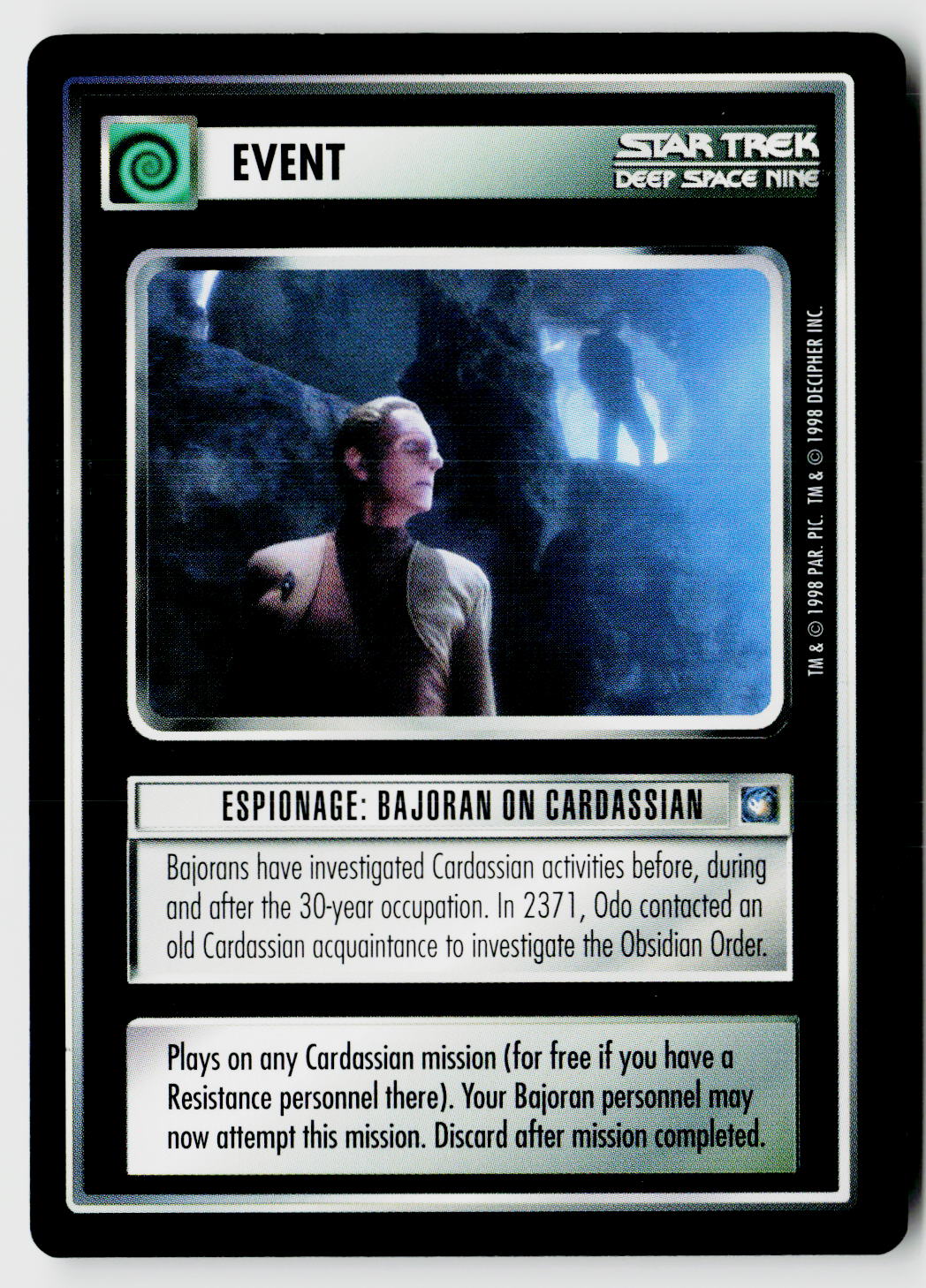 Star Trek The Next Generation CCG | Deep Space 9 | Espionage: Bajoran on Cardassian | Uncommon