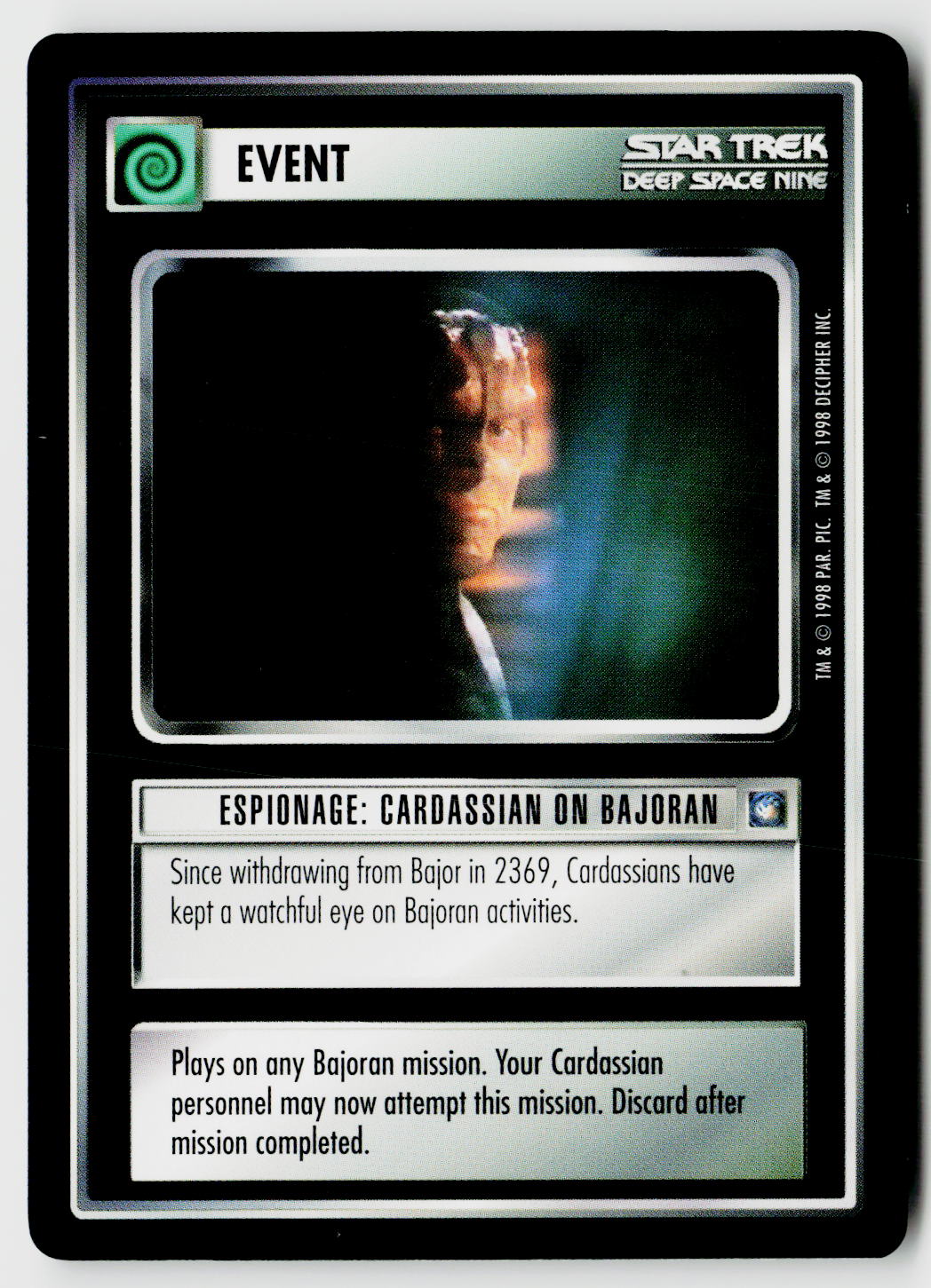 Star Trek The Next Generation CCG | Deep Space 9 | Espionage: Cardassian on Bajoran | Uncommon