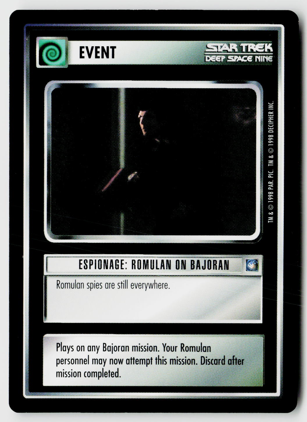 Star Trek The Next Generation CCG | Deep Space 9 | Espionage: Romulan on Bajoran | Uncommon