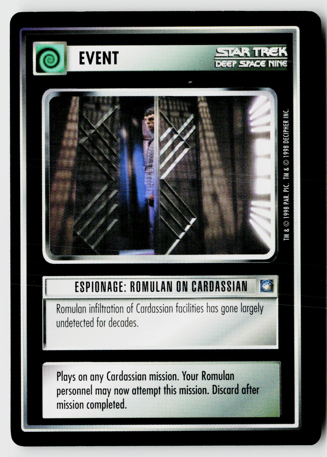 Star Trek The Next Generation CCG | Deep Space 9 | Espionage: Romulan on Cardassian | Uncommon