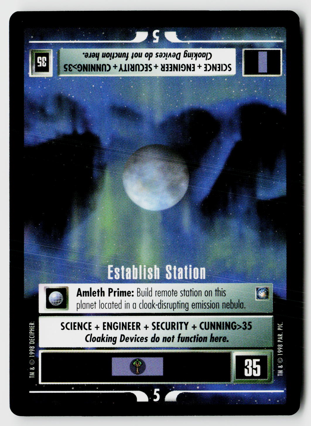 Star Trek The Next Generation CCG | Deep Space 9 | Establish Station | Starter