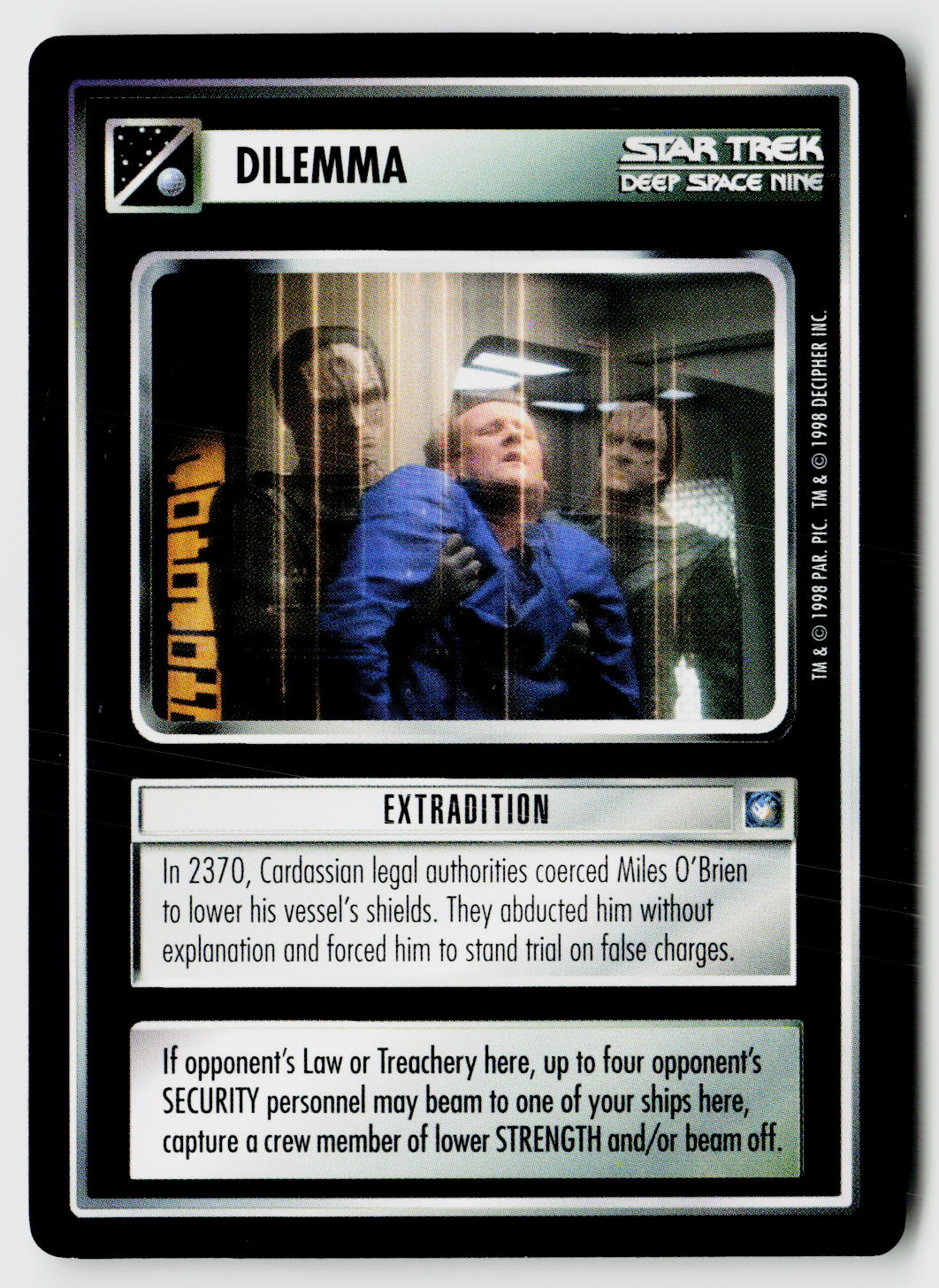 Star Trek The Next Generation CCG | Deep Space 9 | Extradition | Uncommon
