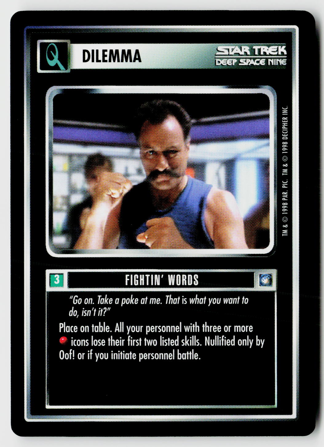Star Trek The Next Generation CCG | Deep Space 9 | Fightin' Words | Uncommon