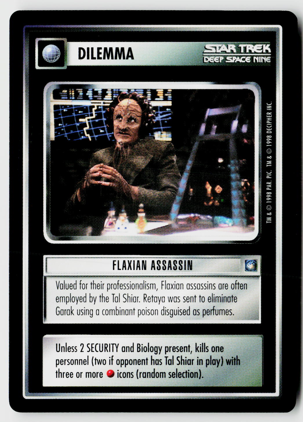 Star Trek The Next Generation CCG | Deep Space 9 | Flaxian Assassin | Uncommon