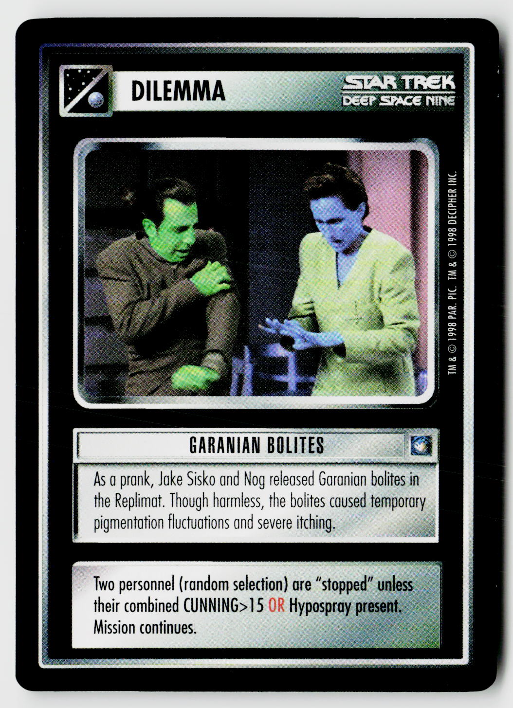 Star Trek The Next Generation CCG | Deep Space 9 | Garanian Bolites | Common