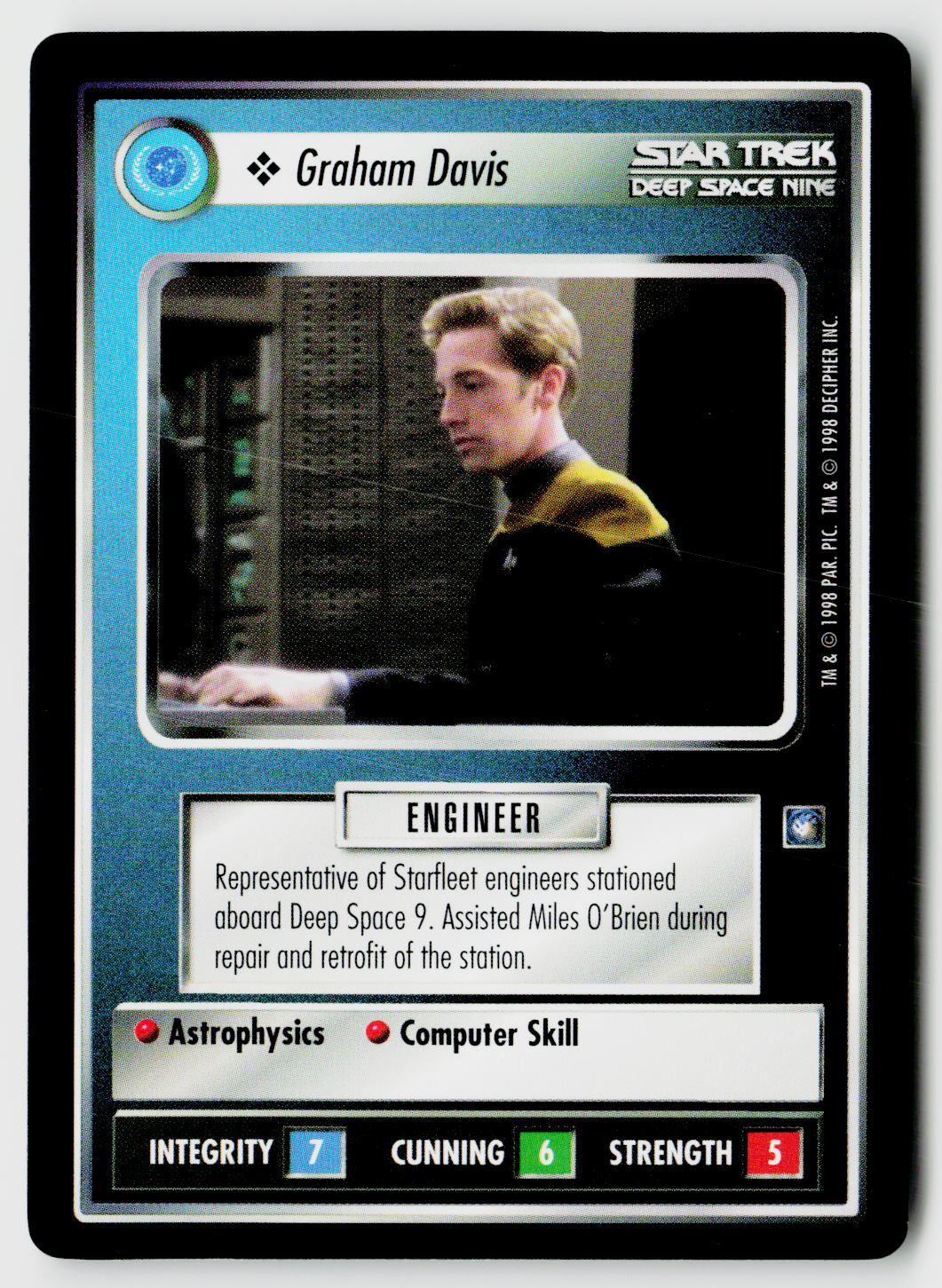 Star Trek The Next Generation CCG | Deep Space 9 | Graham Davis | Common
