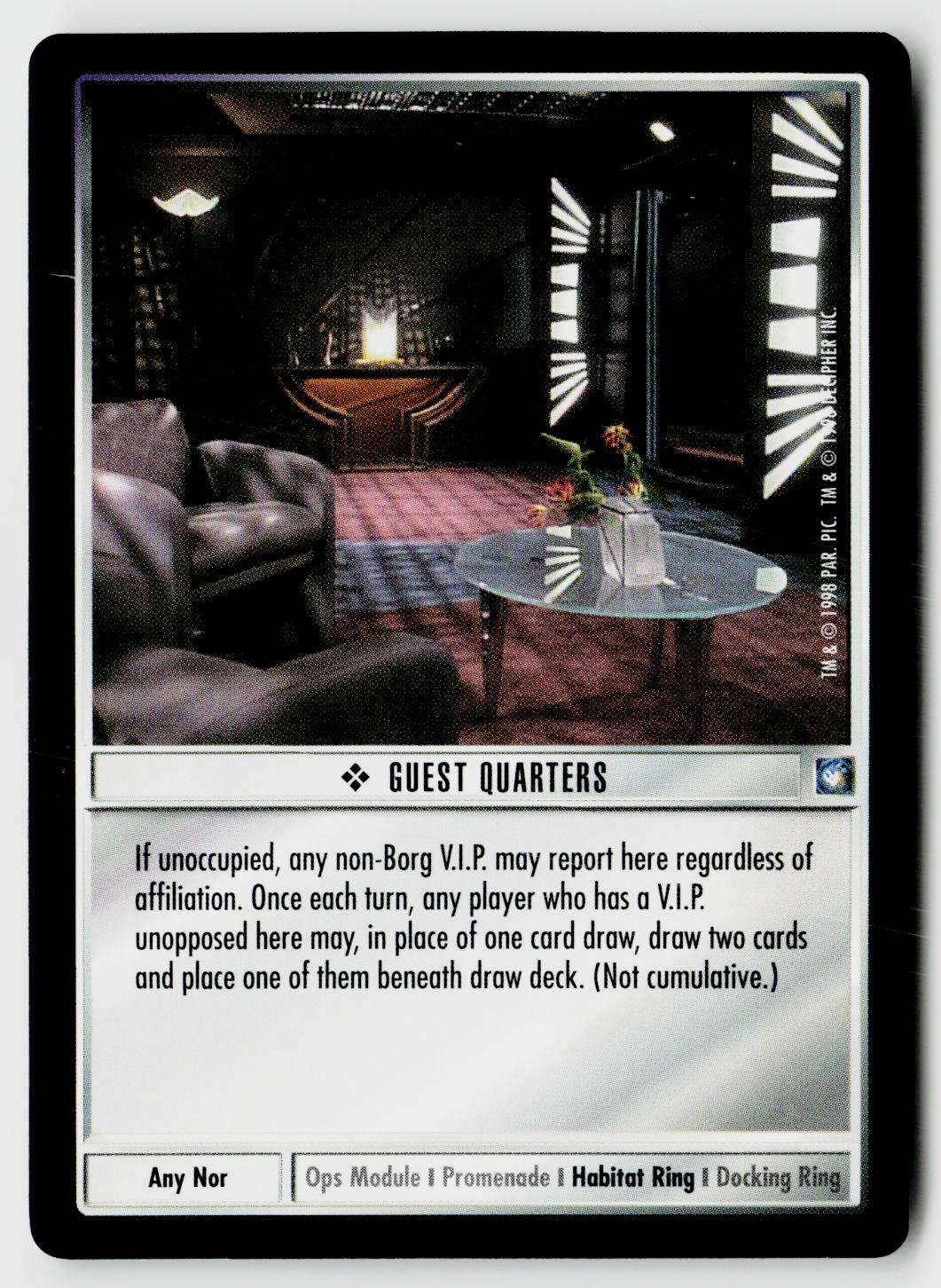Star Trek The Next Generation CCG | Deep Space 9 | Guest Quarters | Uncommon