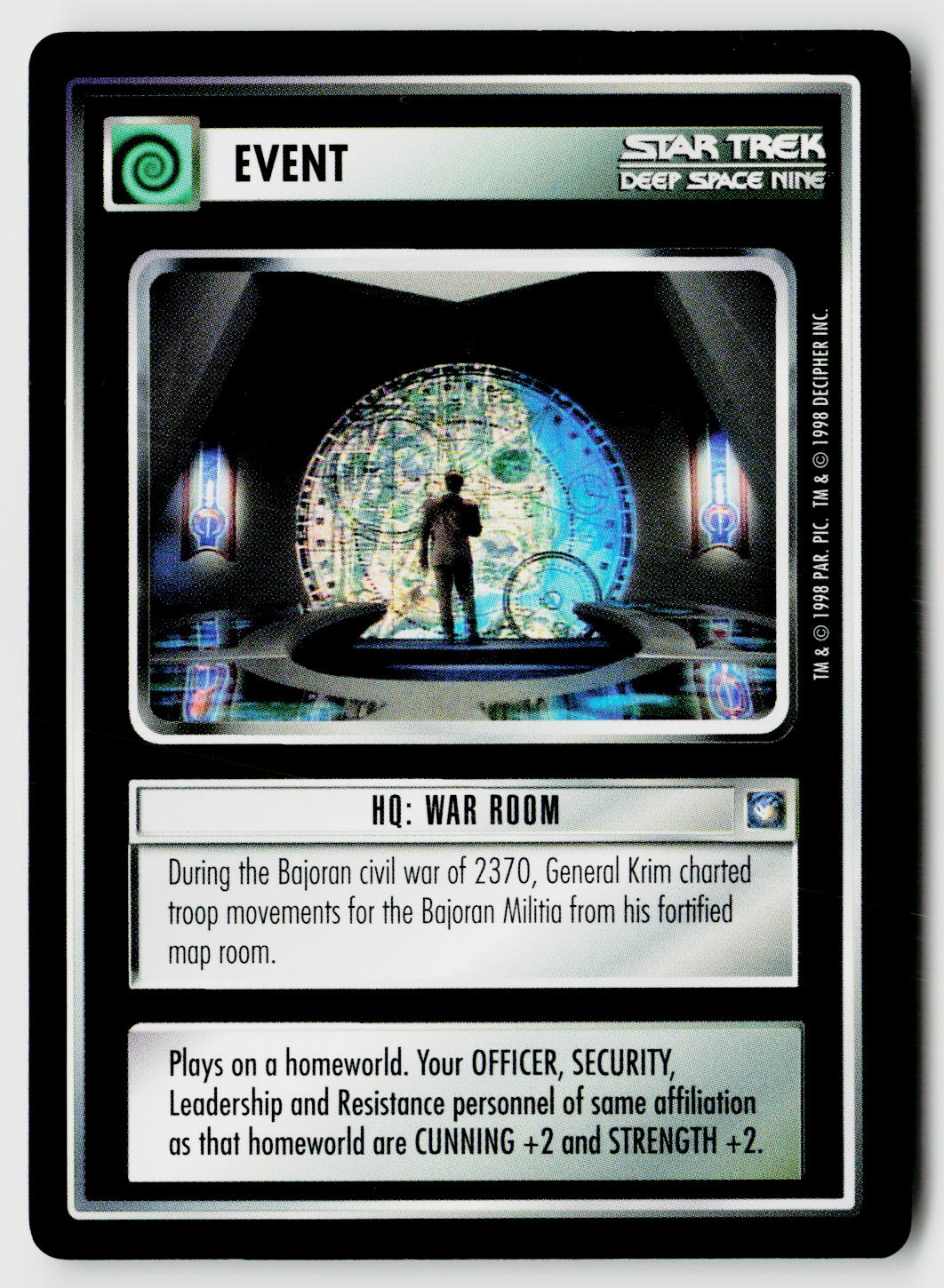Star Trek The Next Generation CCG | Deep Space 9 | HQ: War Room | Uncommon