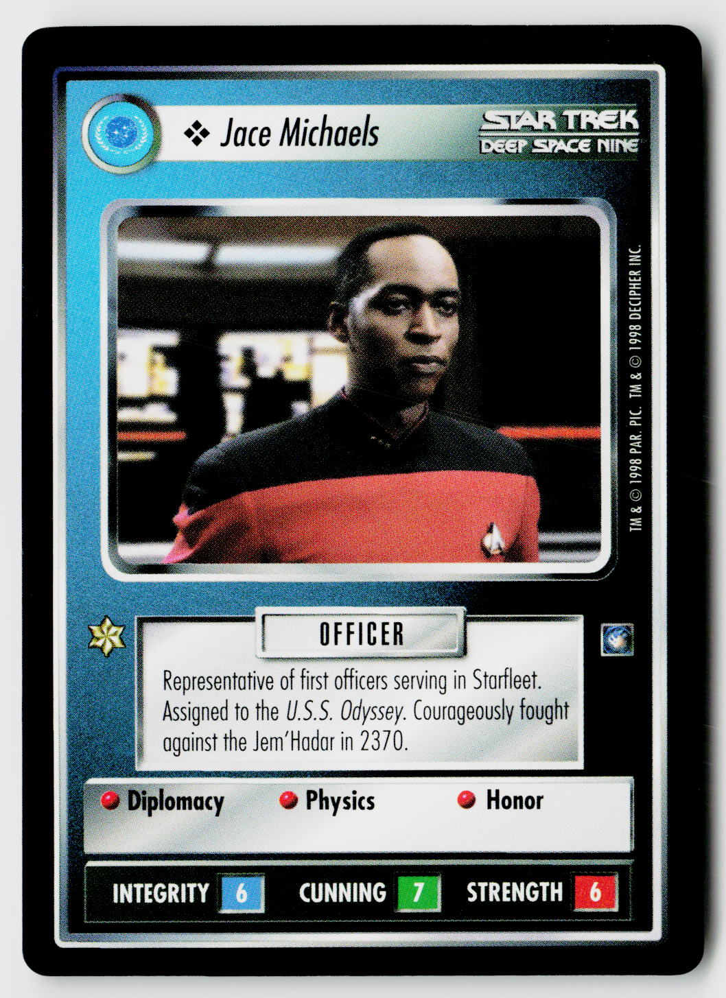 Star Trek The Next Generation CCG | Deep Space 9 | Jace Michaels | Common
