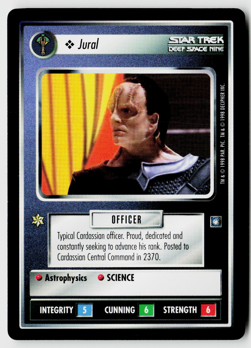 Star Trek The Next Generation CCG | Deep Space 9 | Jural | Common