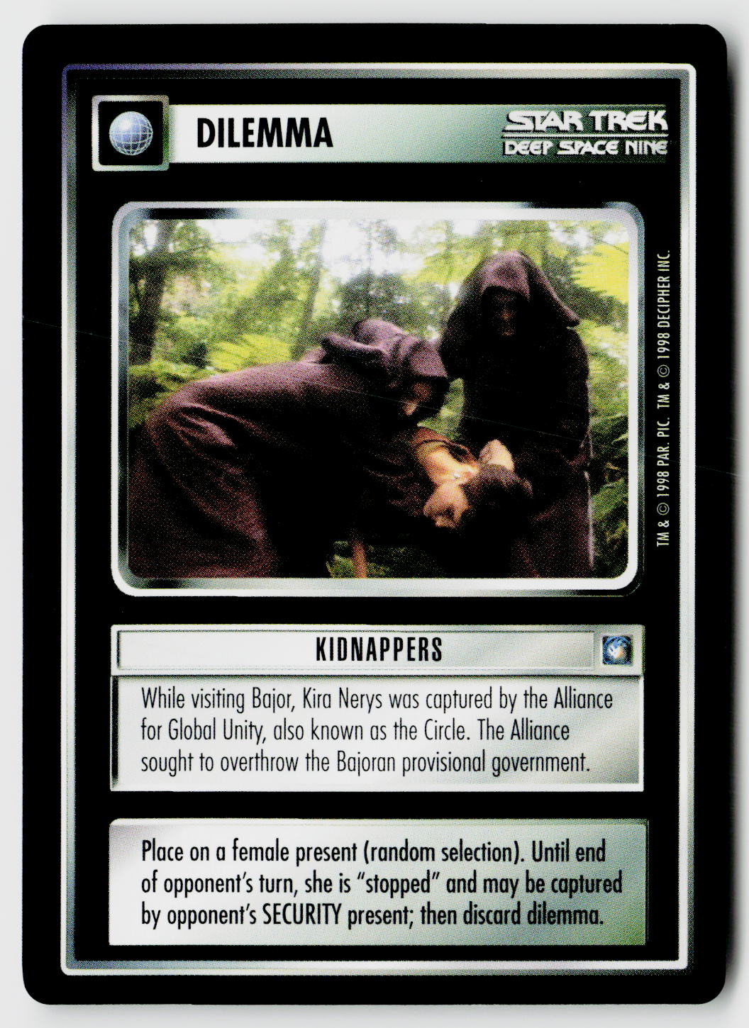 Star Trek The Next Generation CCG | Deep Space 9 | Kidnappers | Common