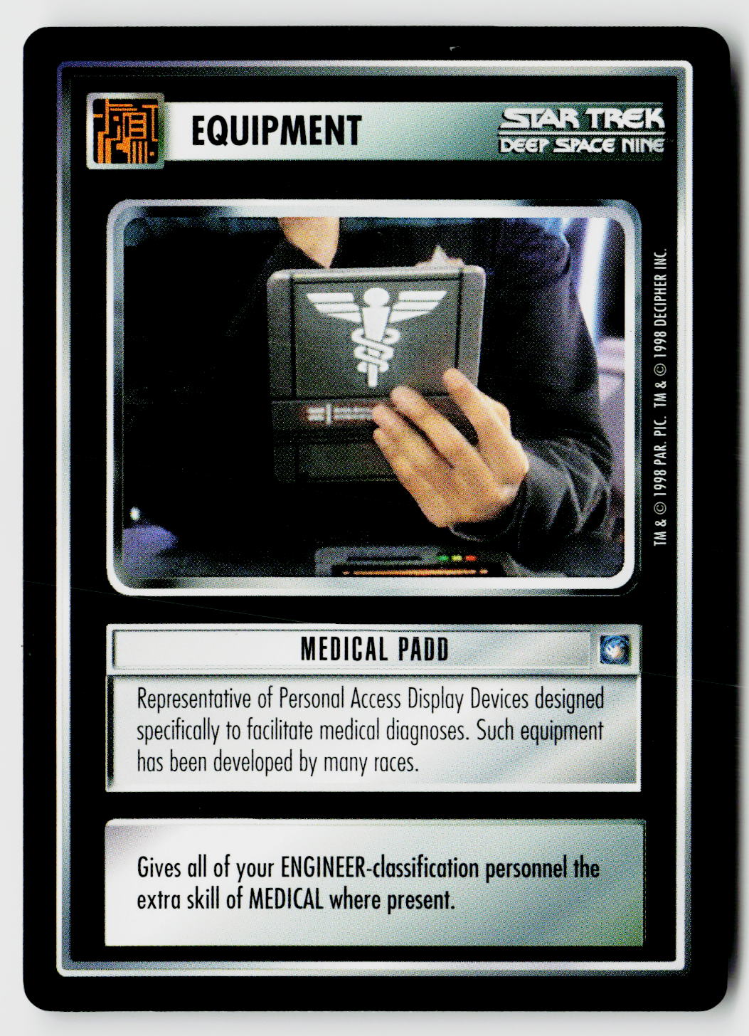 Star Trek The Next Generation CCG | Deep Space 9 | Medical PADD | Uncommon