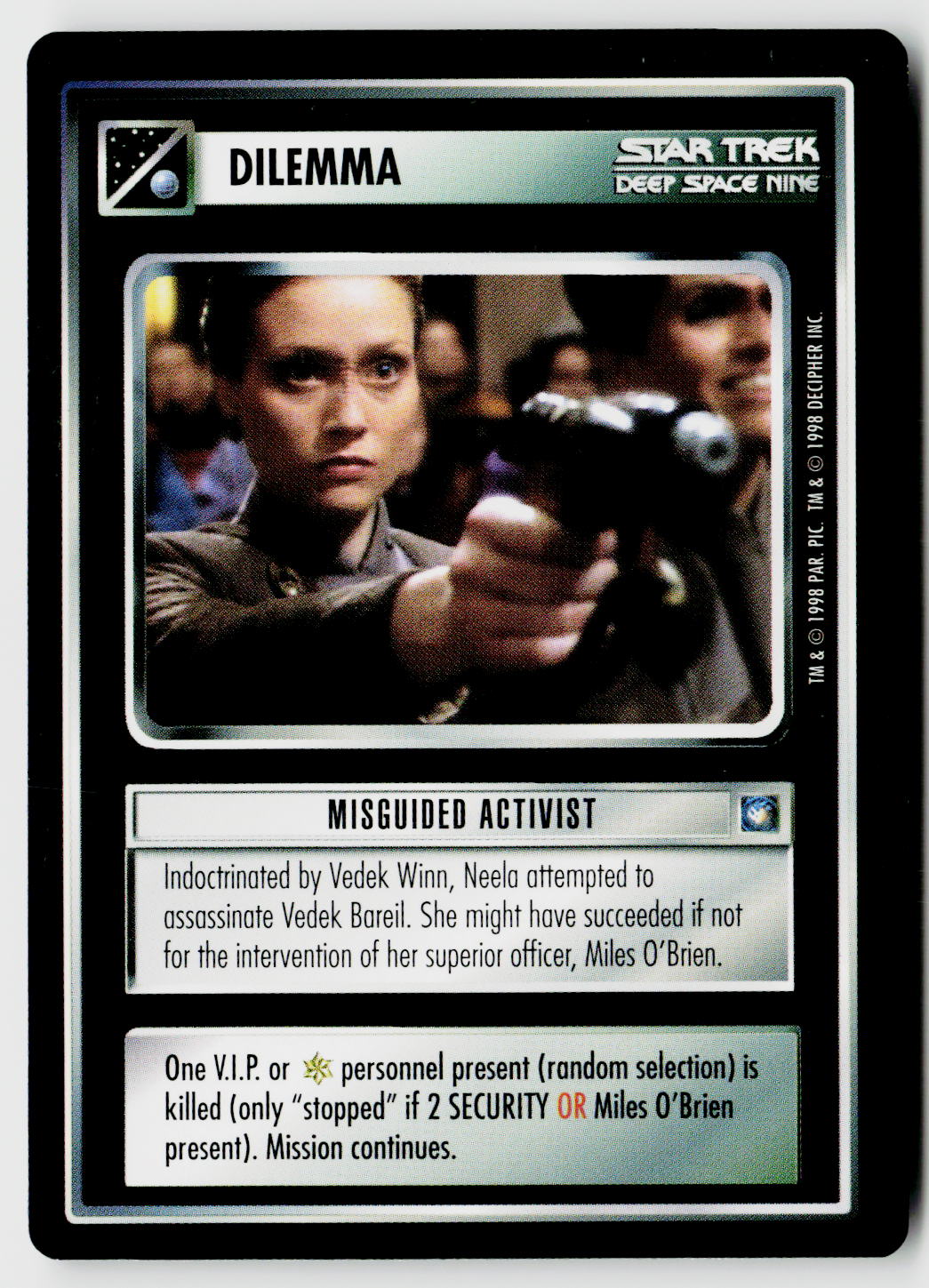Star Trek The Next Generation CCG | Deep Space 9 | Misguided Activist | Common