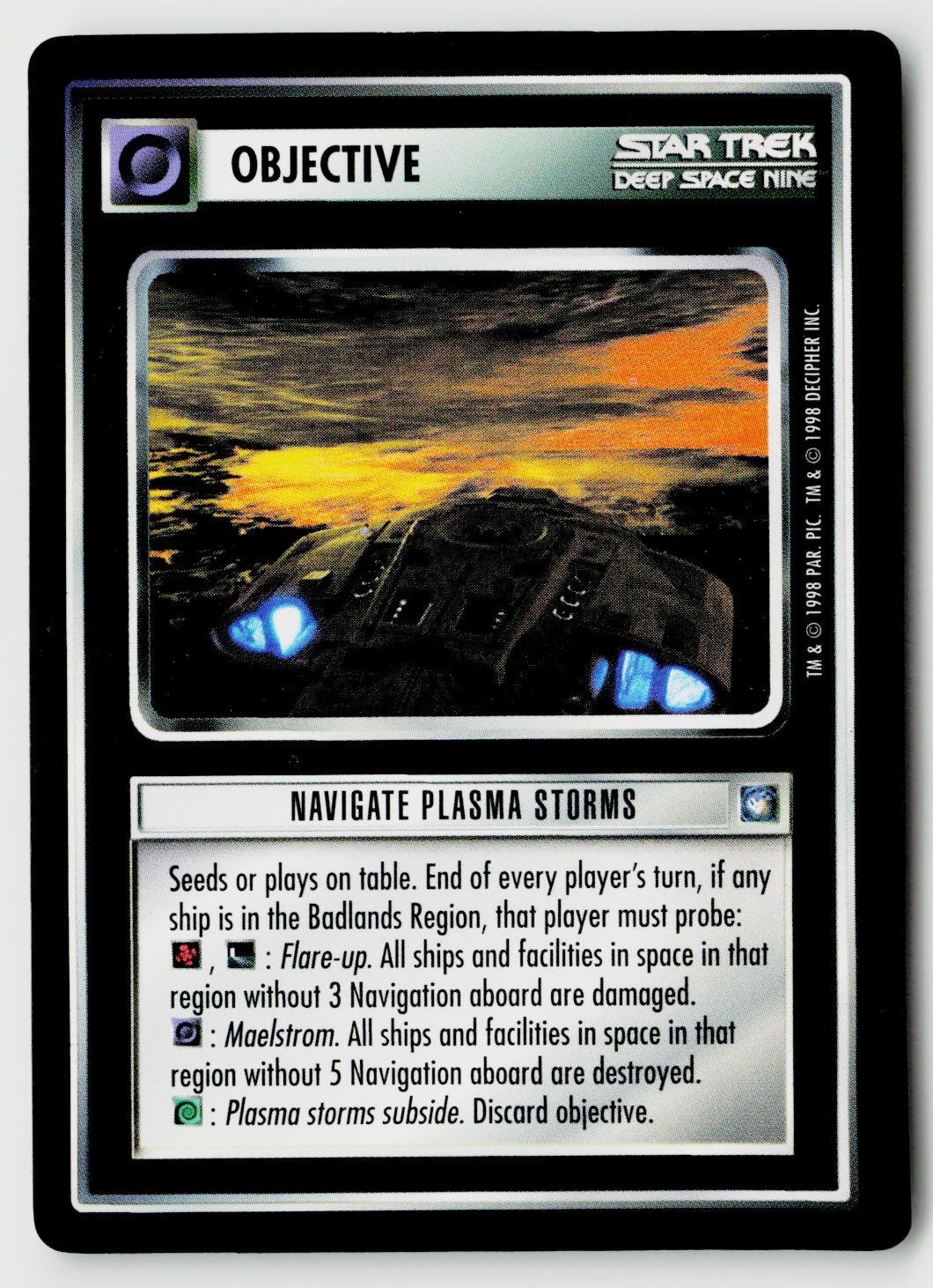 Star Trek The Next Generation CCG | Deep Space 9 | Navigate Plasma Storms | Uncommon