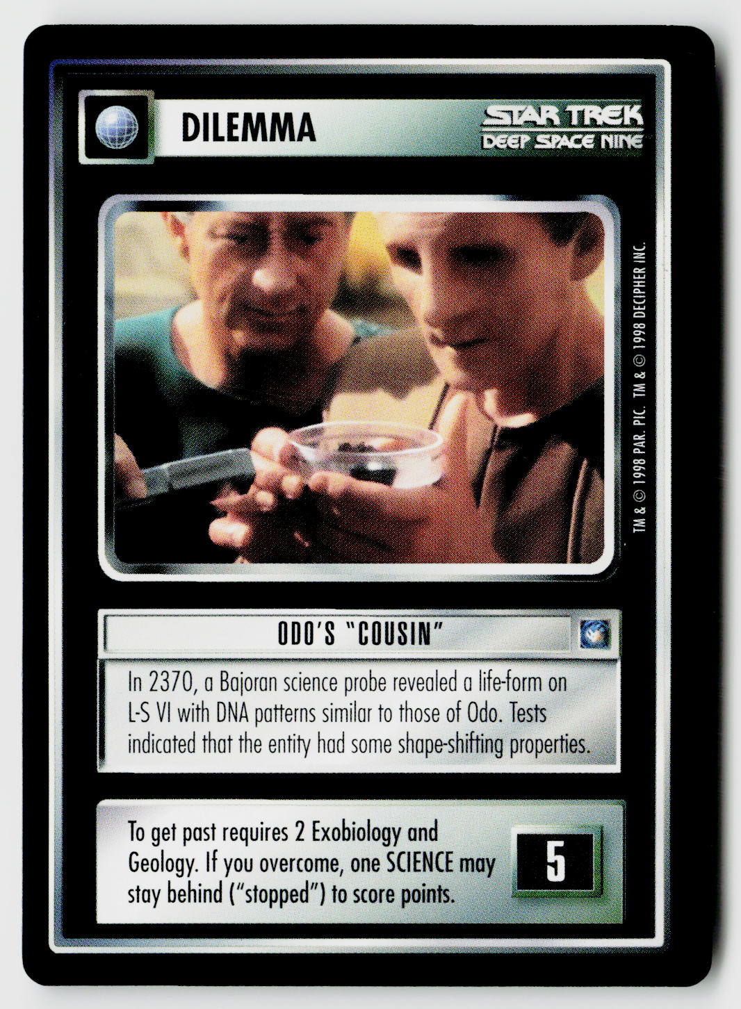 Star Trek The Next Generation CCG | Deep Space 9 | Odo's "Cousin" | Uncommon