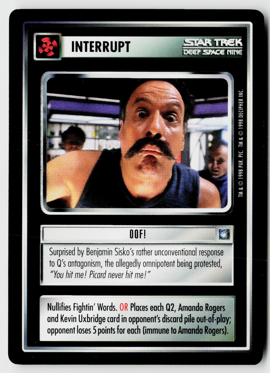 Star Trek The Next Generation CCG | Deep Space 9 | Oof! | Uncommon