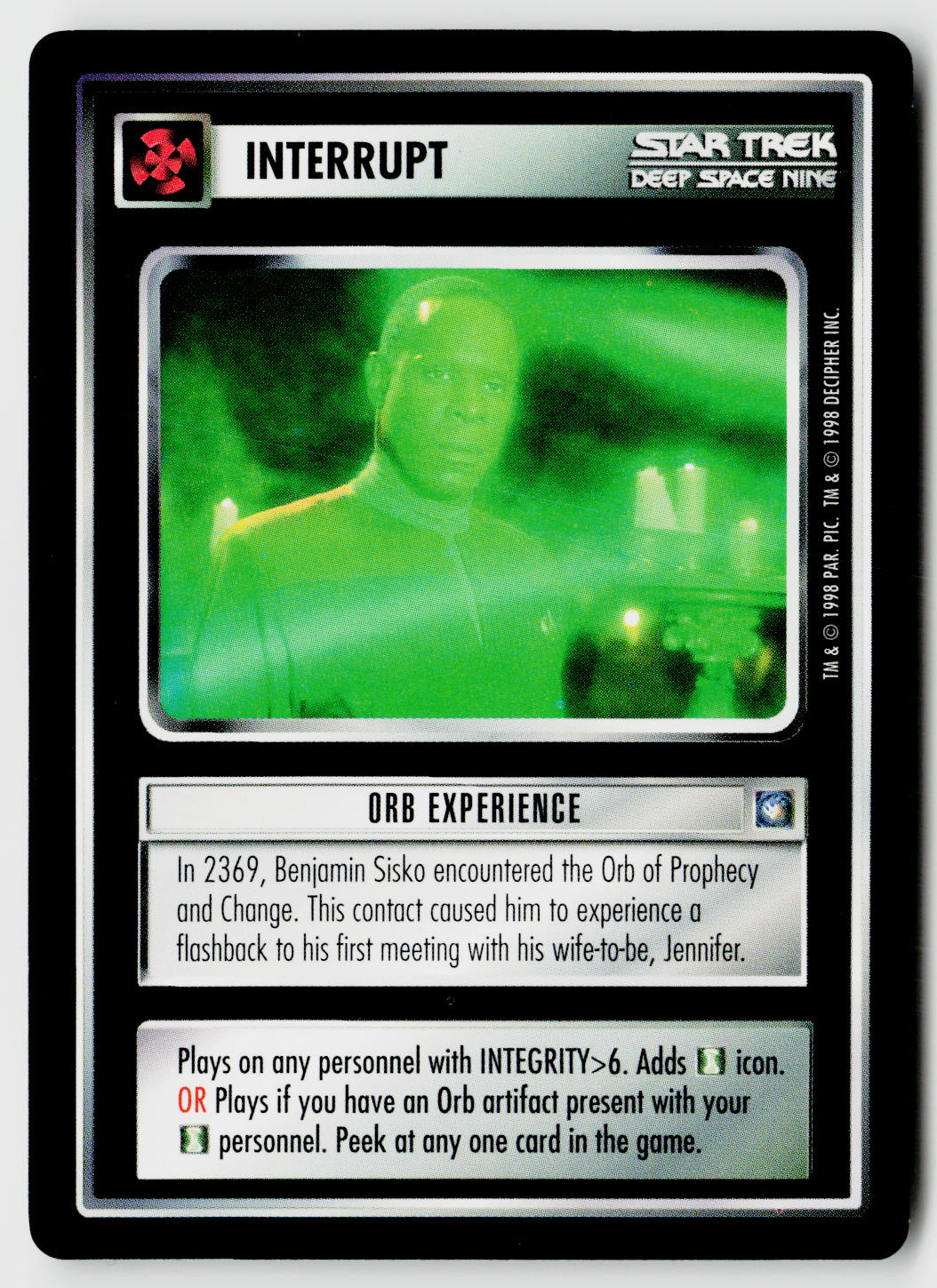 Star Trek The Next Generation CCG | Deep Space 9 | Orb Experience | Uncommon