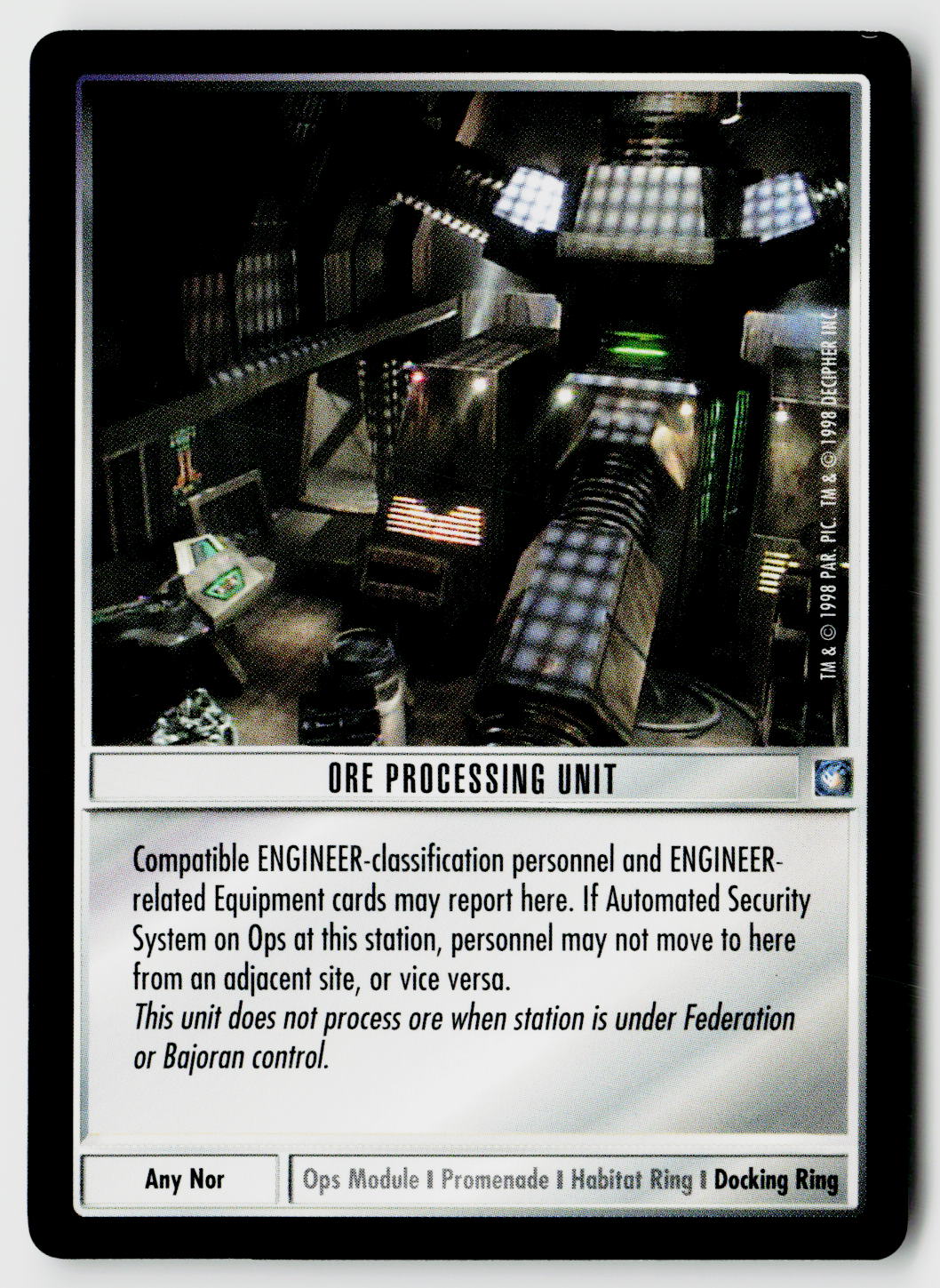 Star Trek The Next Generation CCG | Deep Space 9 | Ore Processing Unit | Uncommon
