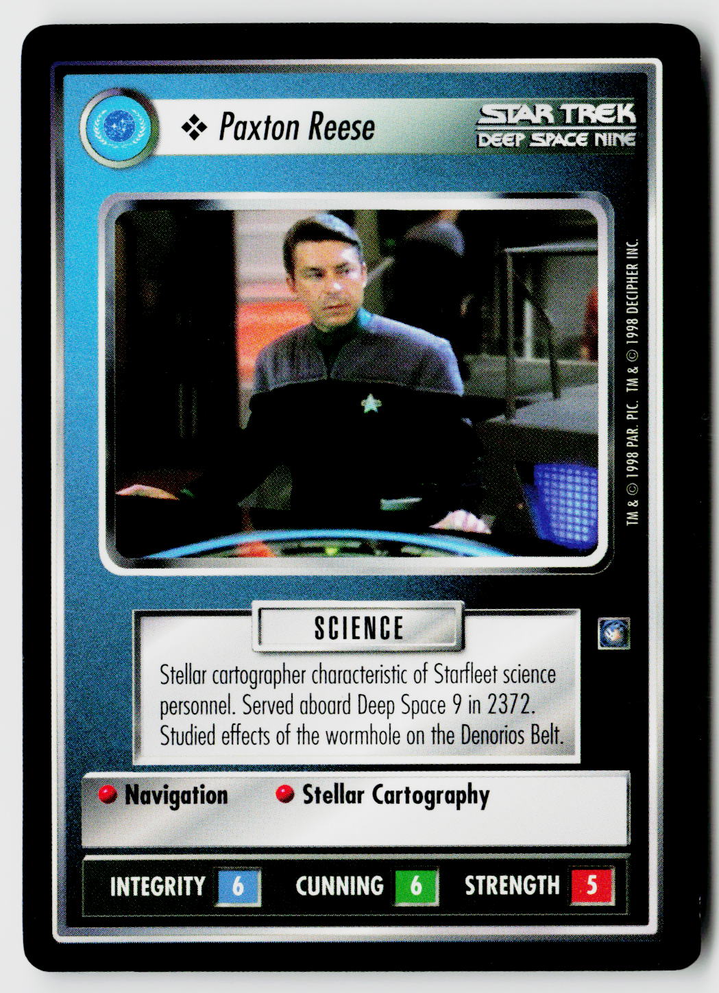 Star Trek The Next Generation CCG | Deep Space 9 | Paxton Reese | Common