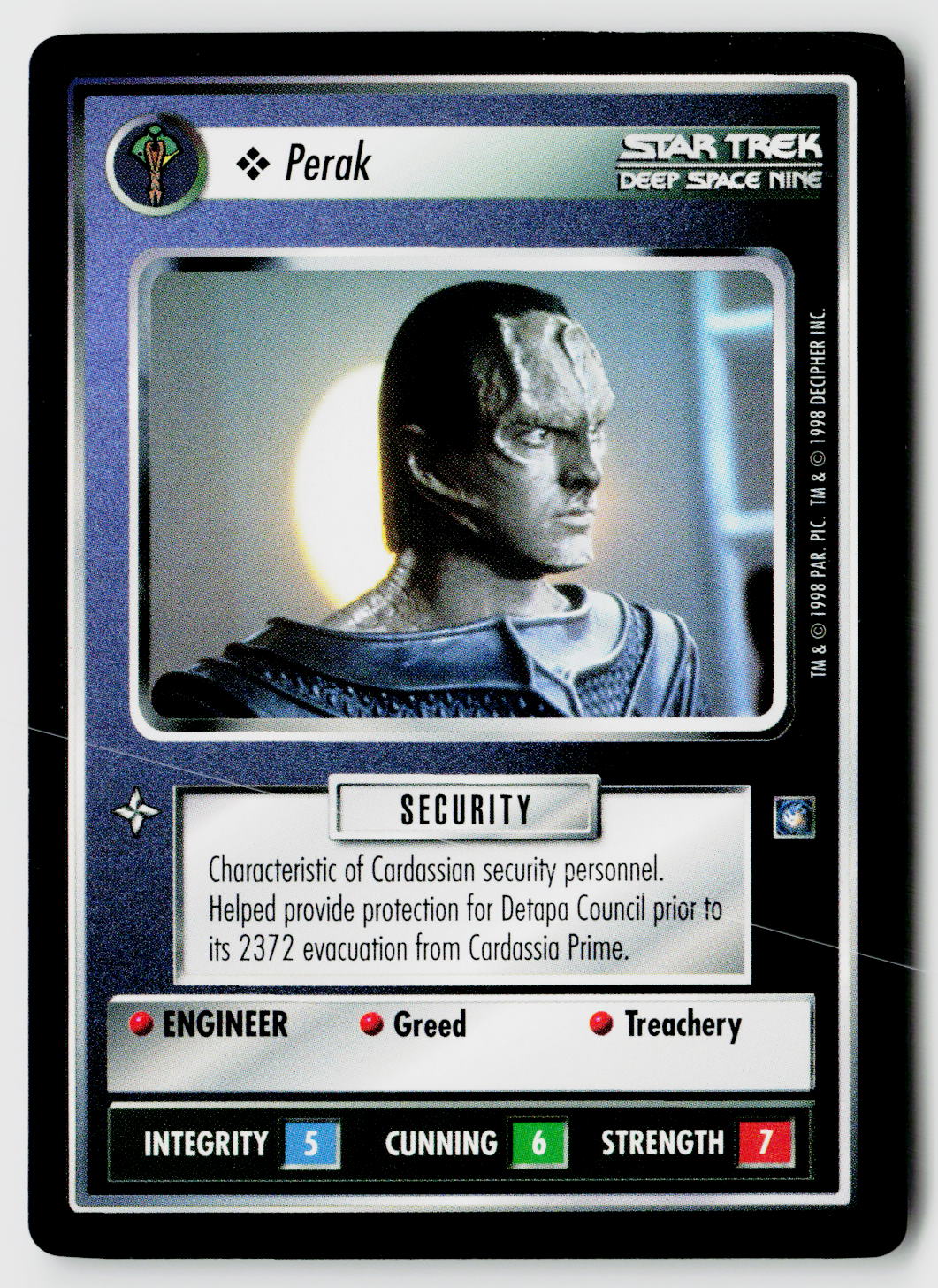 Star Trek The Next Generation CCG | Deep Space 9 | Perak | Common
