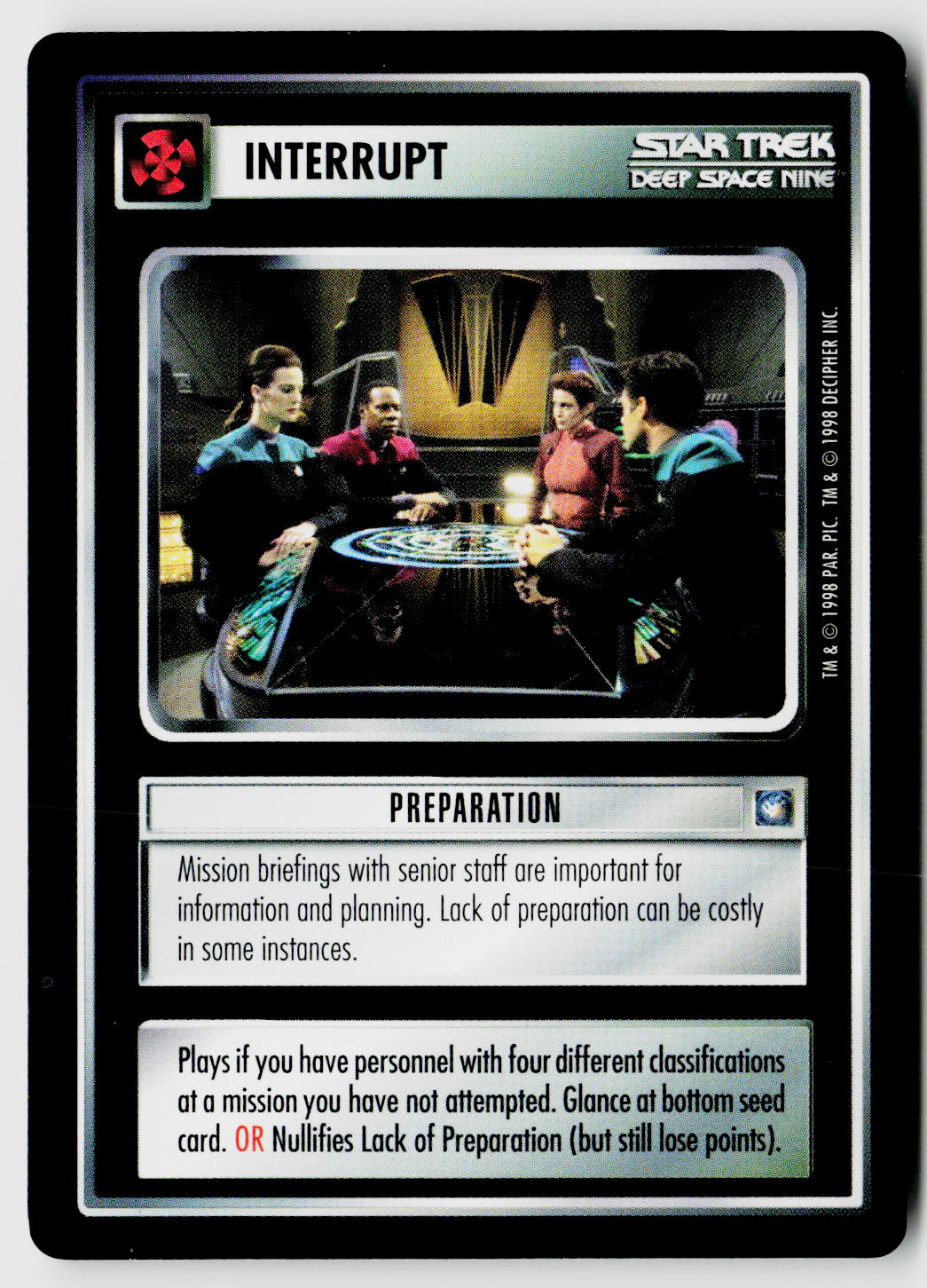 Star Trek The Next Generation CCG | Deep Space 9 | Preparation | Uncommon