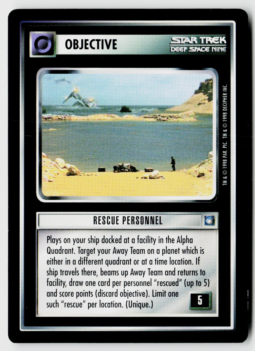 Star Trek The Next Generation CCG | Deep Space 9 | Rescue Personnel | Rare