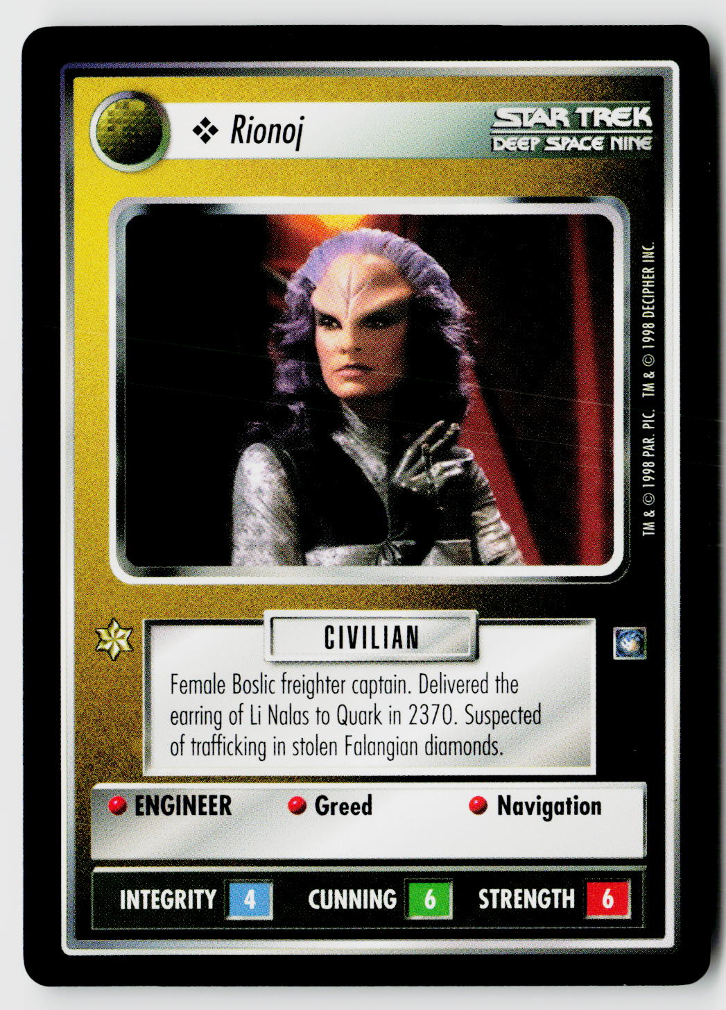 Star Trek The Next Generation CCG | Deep Space 9 | Rionoj | Common