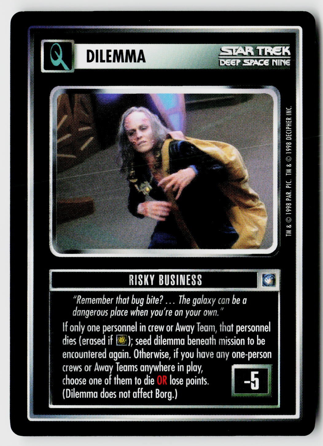 Star Trek The Next Generation CCG | Deep Space 9 | Risky Business | Uncommon