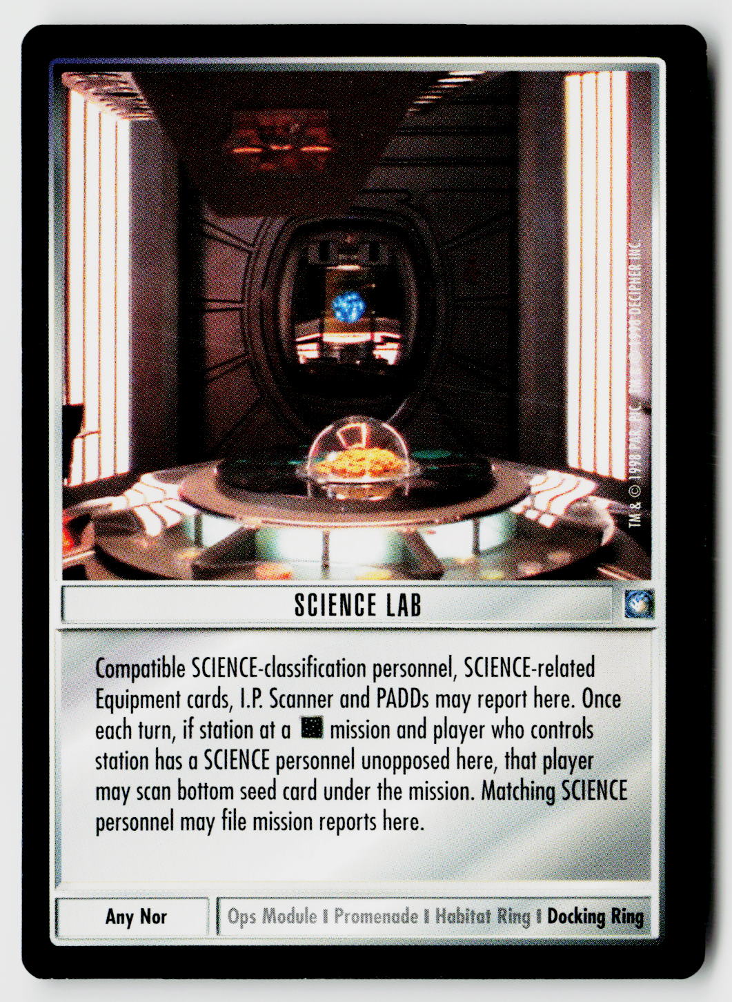 Star Trek The Next Generation CCG | Deep Space 9 | Science Lab | Uncommon