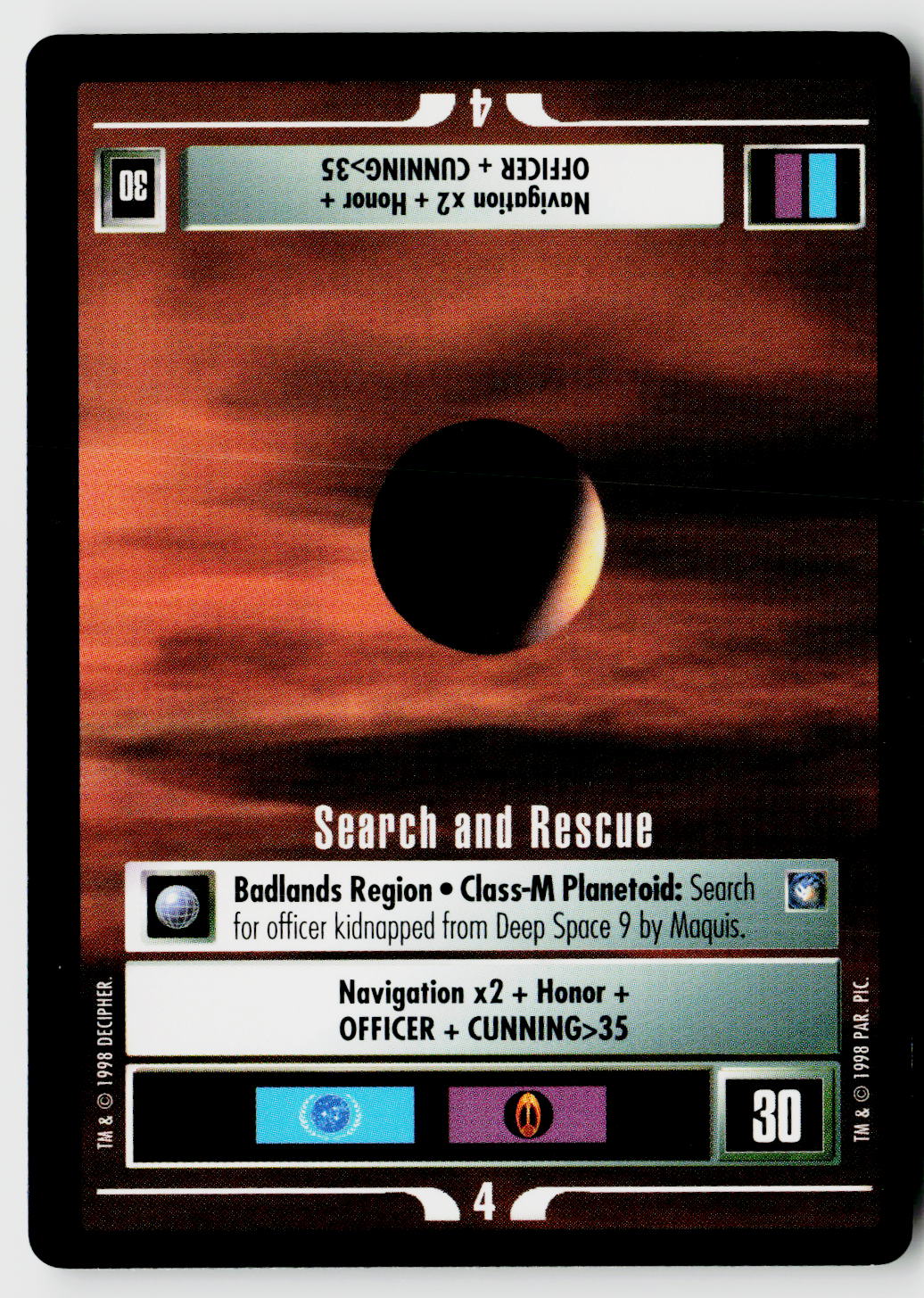 Star Trek The Next Generation CCG | Deep Space 9 | Search and Rescue | Starter