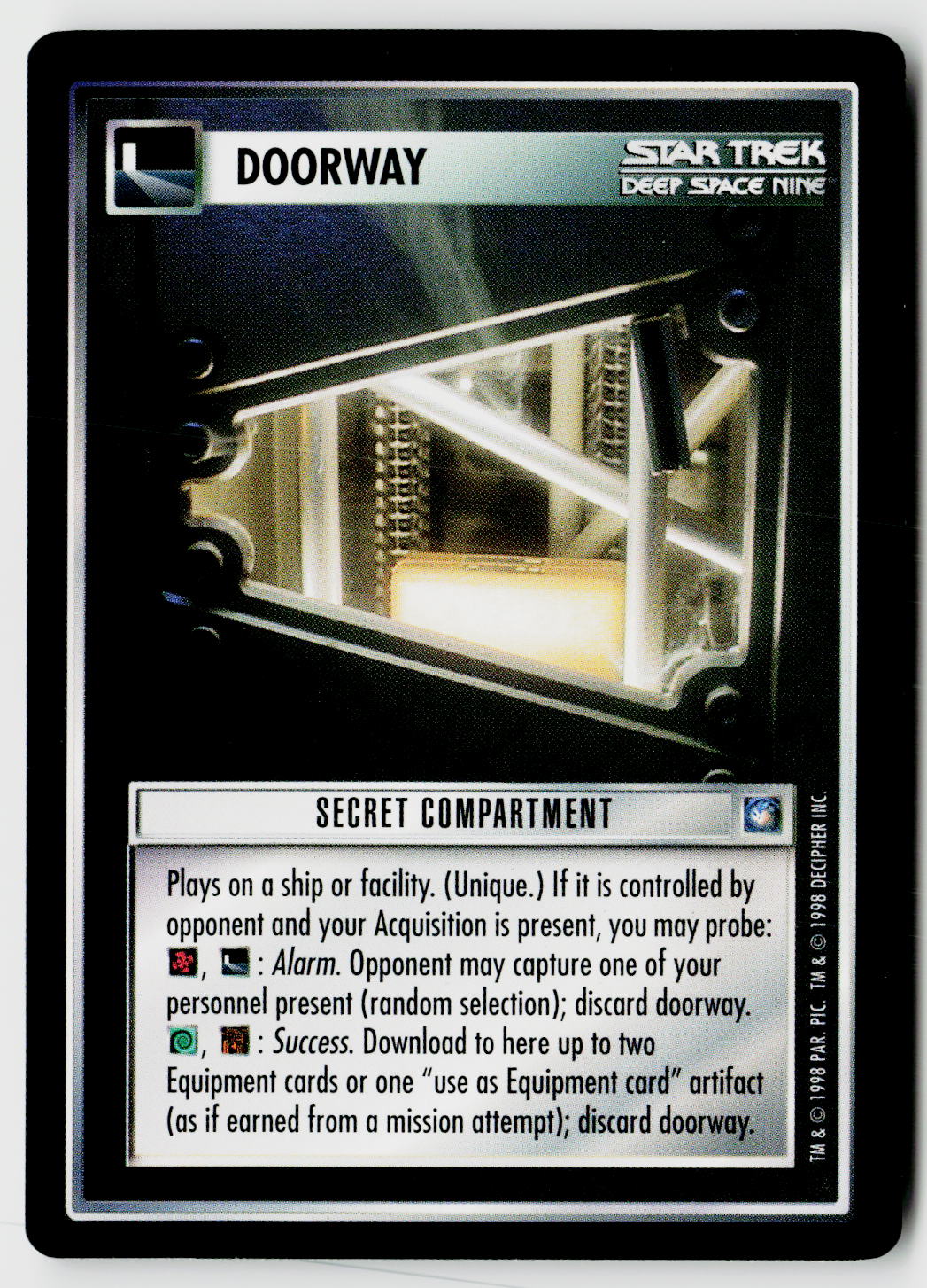 Star Trek The Next Generation CCG | Deep Space 9 | Secret Compartment | Rare