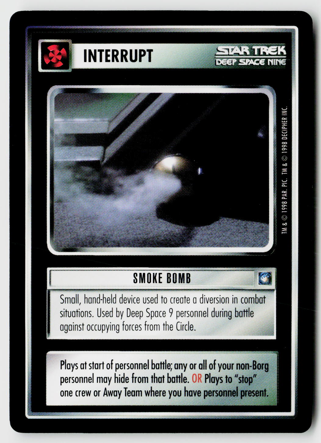Star Trek The Next Generation CCG | Deep Space 9 | Smoke Bomb | Uncommon