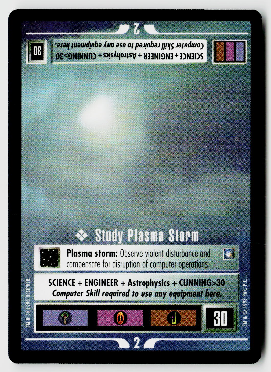 Star Trek The Next Generation CCG | Deep Space 9 | Study Plasma Storm | Starter
