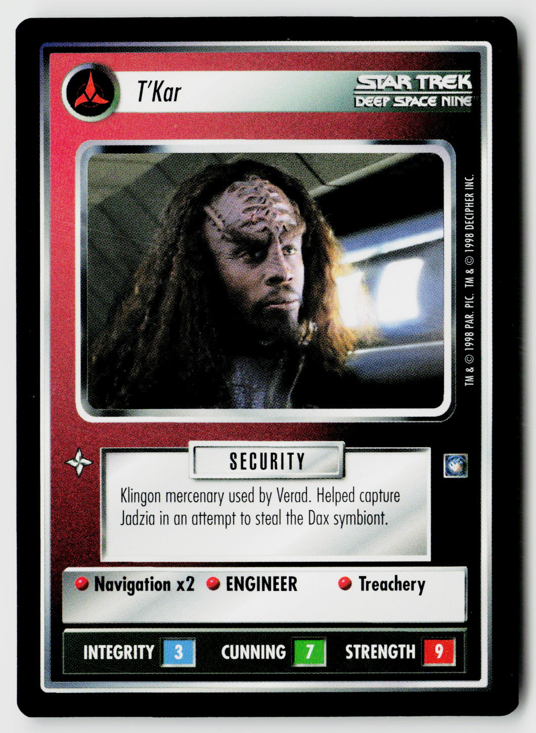Star Trek The Next Generation CCG | Deep Space 9 | T'Kar | Uncommon