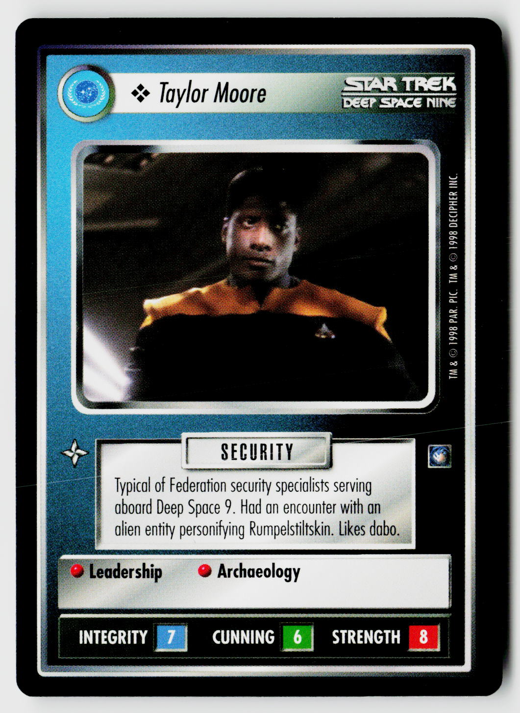 Star Trek The Next Generation CCG | Deep Space 9 | Taylor Moore | Common
