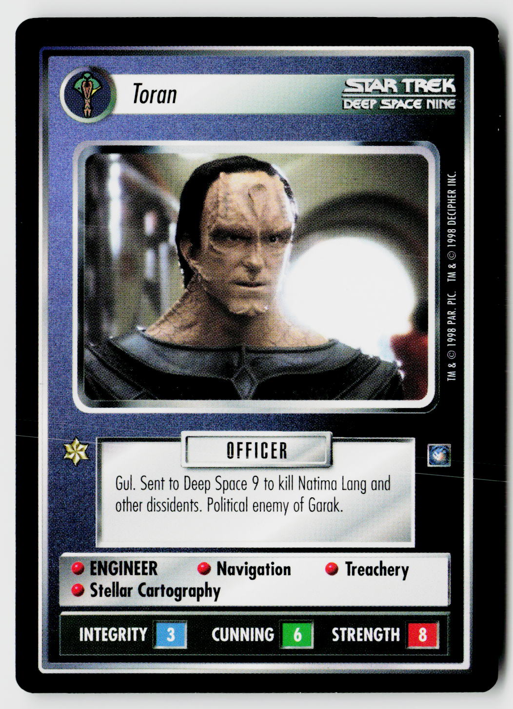 Star Trek The Next Generation CCG | Deep Space 9 | Toran | Rare