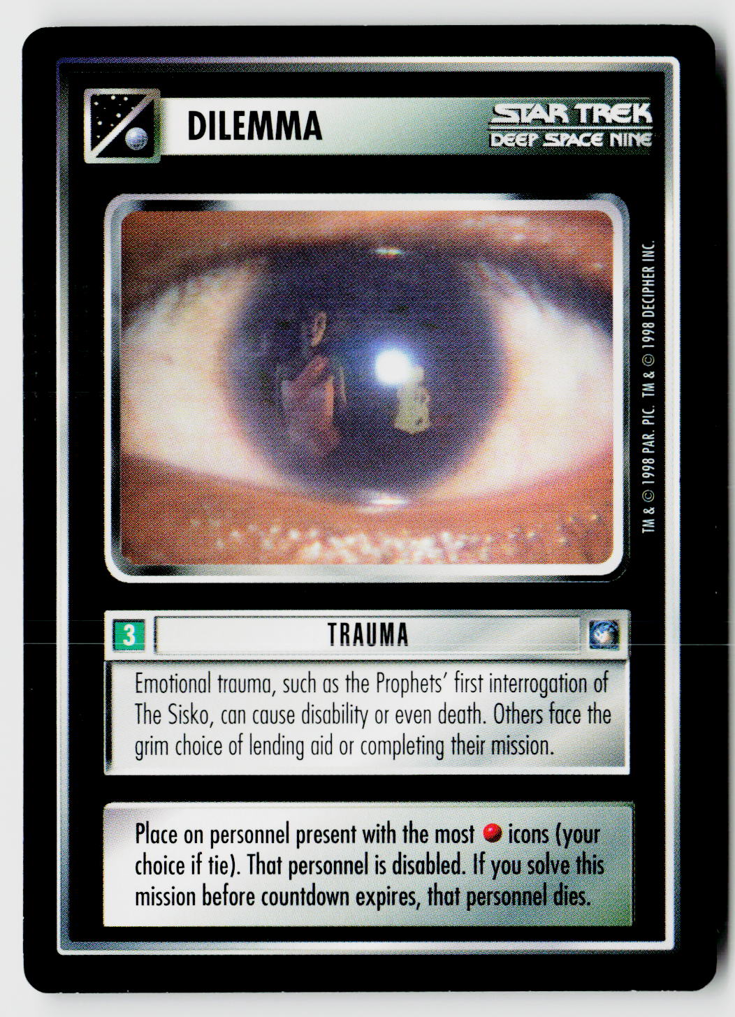 Star Trek The Next Generation CCG | Deep Space 9 | Trauma | Rare