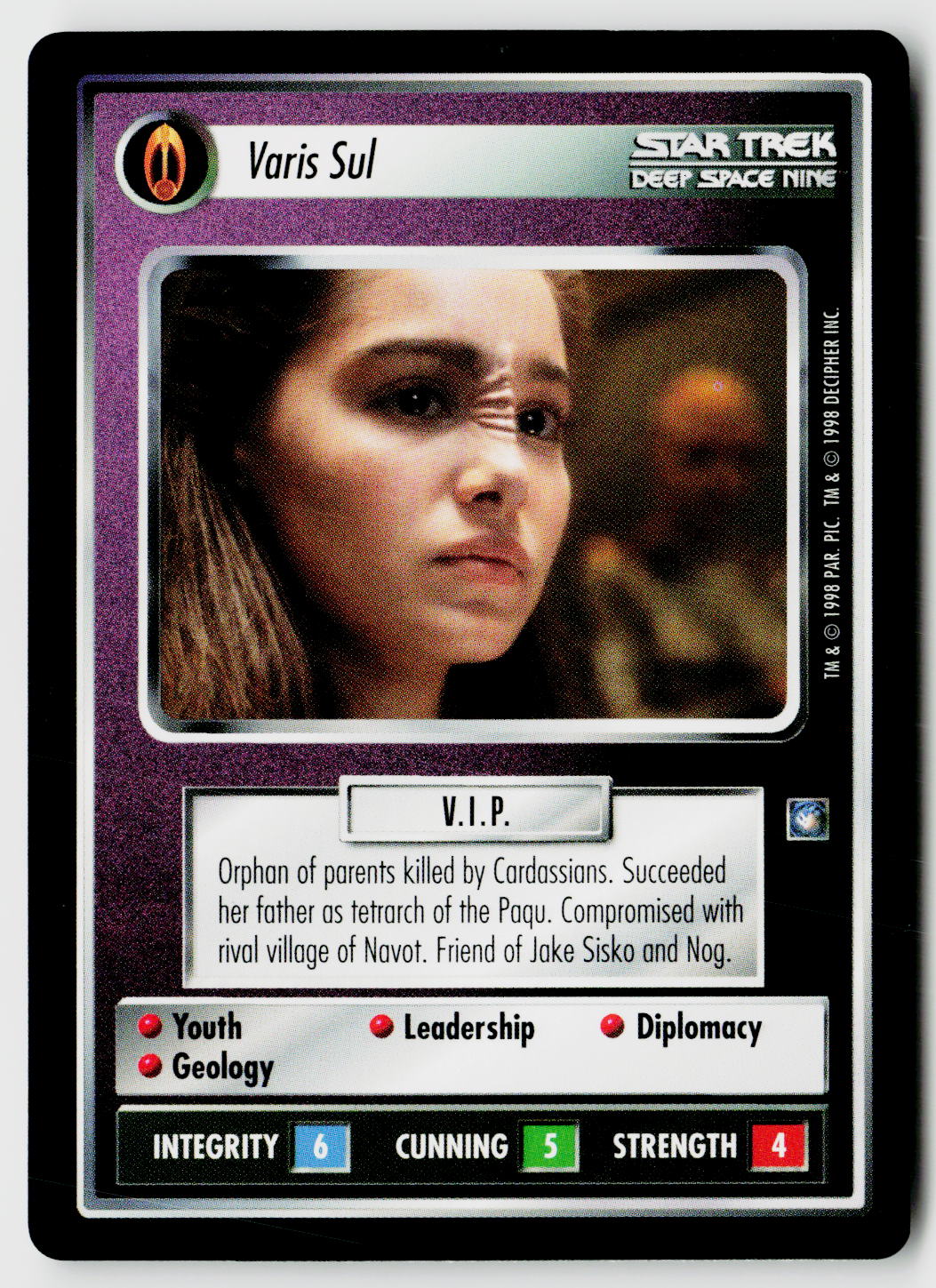 Star Trek The Next Generation CCG | Deep Space 9 | Varis Sul | Uncommon