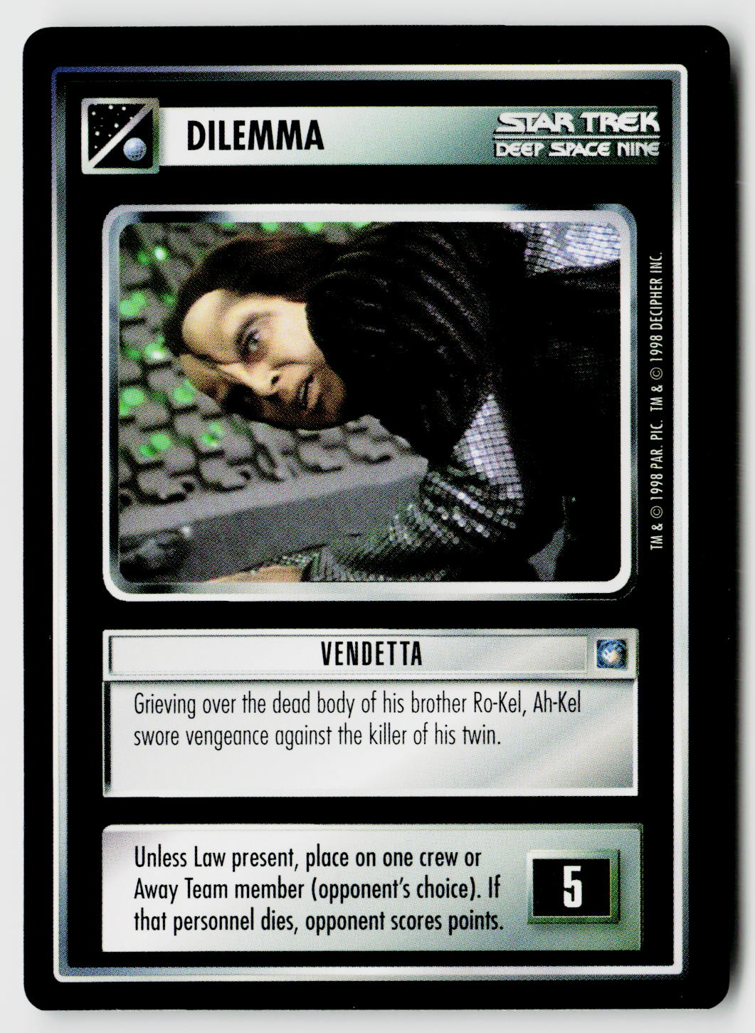 Star Trek The Next Generation CCG | Deep Space 9 | Vendetta | Common